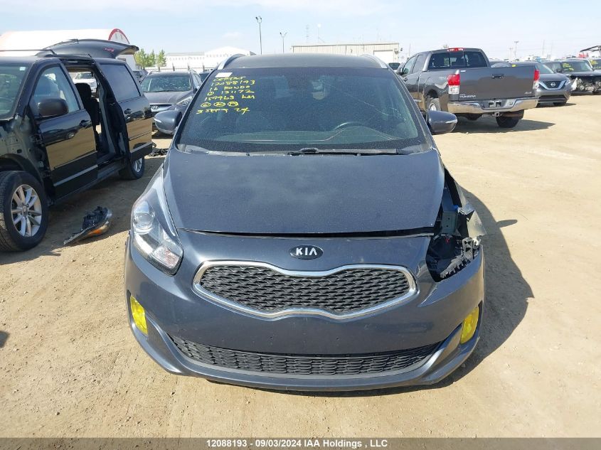 2016 Kia Rondo VIN: KNAHU8A36G7131172 Lot: 12088193