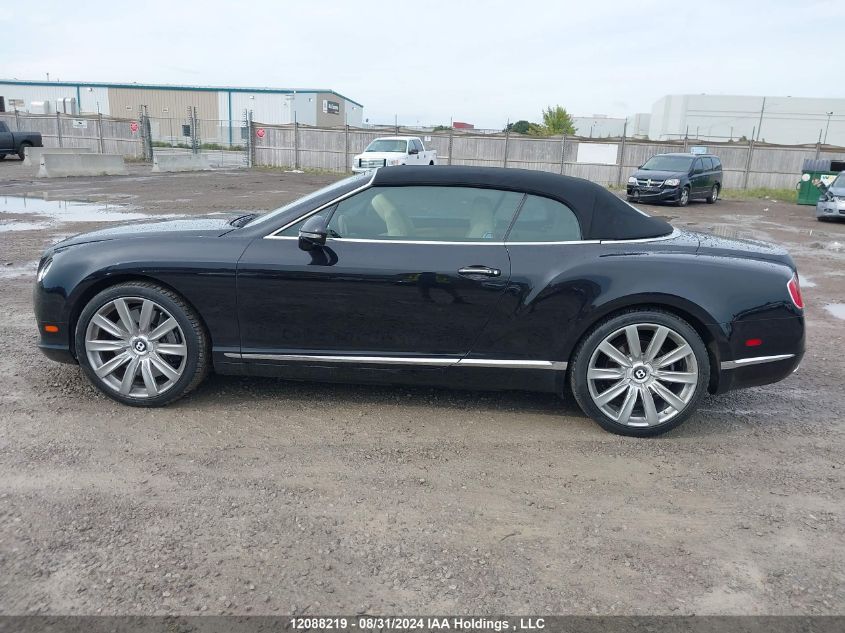 2012 Bentley Continental Gtc VIN: SCBGR3ZA4CC074982 Lot: 12088219