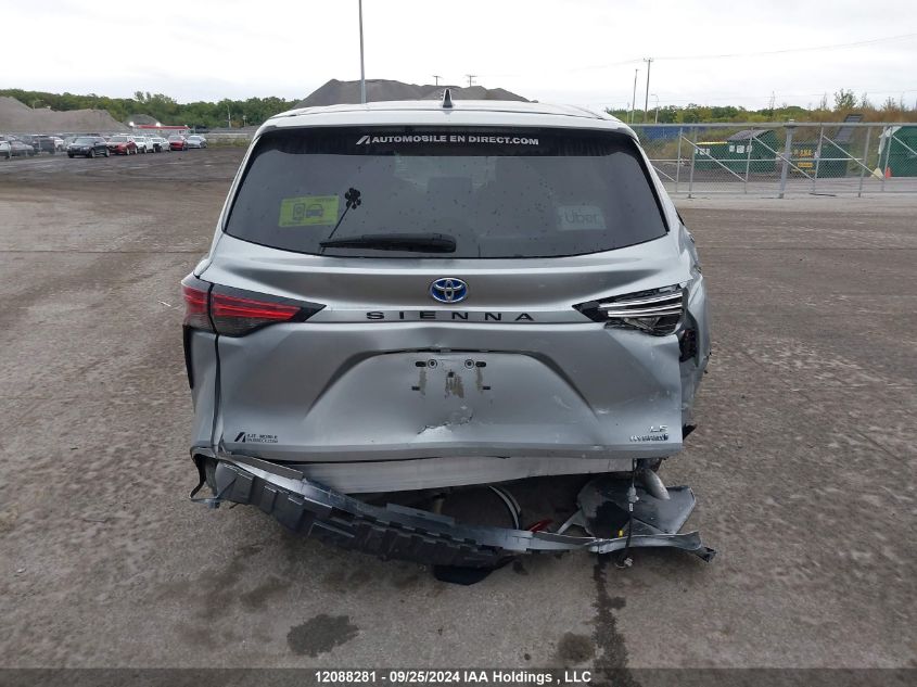 2021 Toyota Sienna VIN: 5TDGRKEC2MS061968 Lot: 12088281