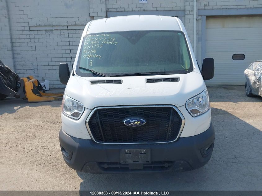 2021 Ford Transit T-250 VIN: 1FTBR1C83MKA47197 Lot: 12088353