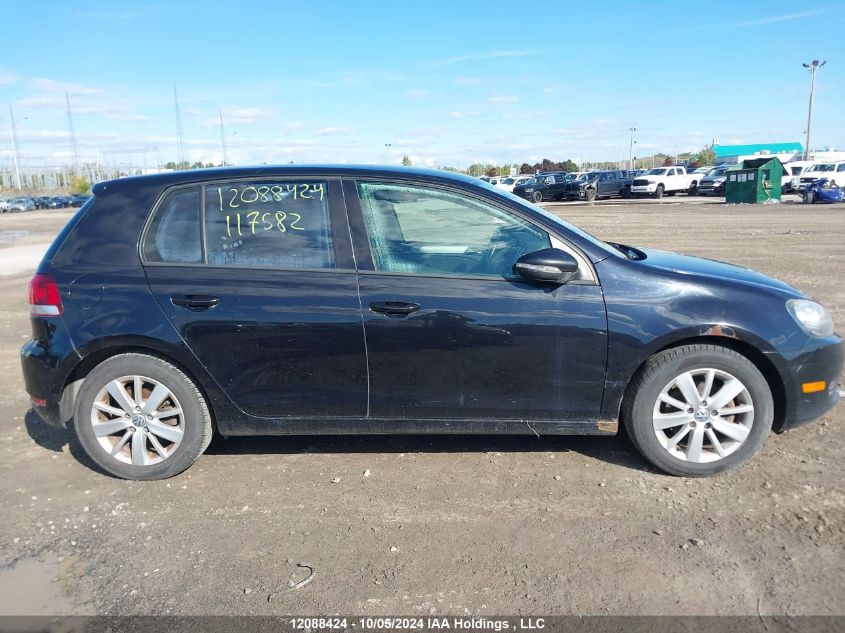 2013 Volkswagen Golf VIN: WVWDA7AJ4DW117582 Lot: 12088424