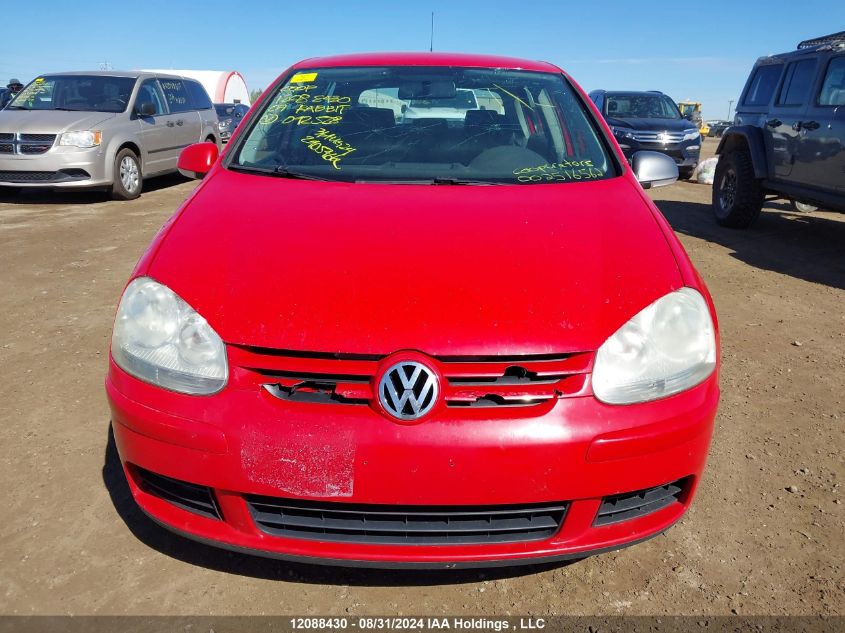 2007 Volkswagen Rabbit VIN: WVWDR71K67W092528 Lot: 12088430