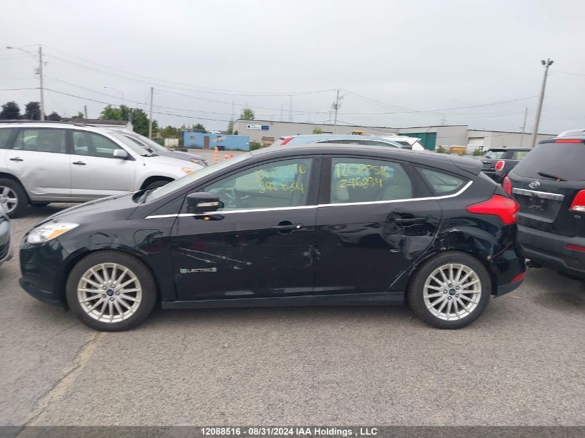 2018 Ford Focus Electric VIN: 1FADP3R4XJL296834 Lot: 12088516