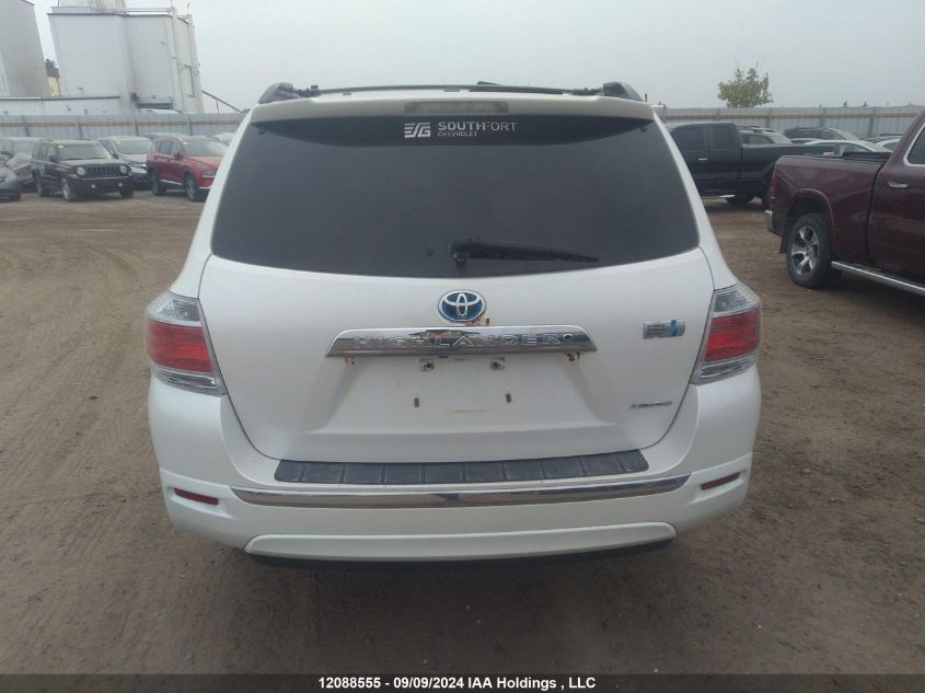 2013 Toyota Highlander Hybrid Limited VIN: JTEDC3EH4D2014904 Lot: 12088555