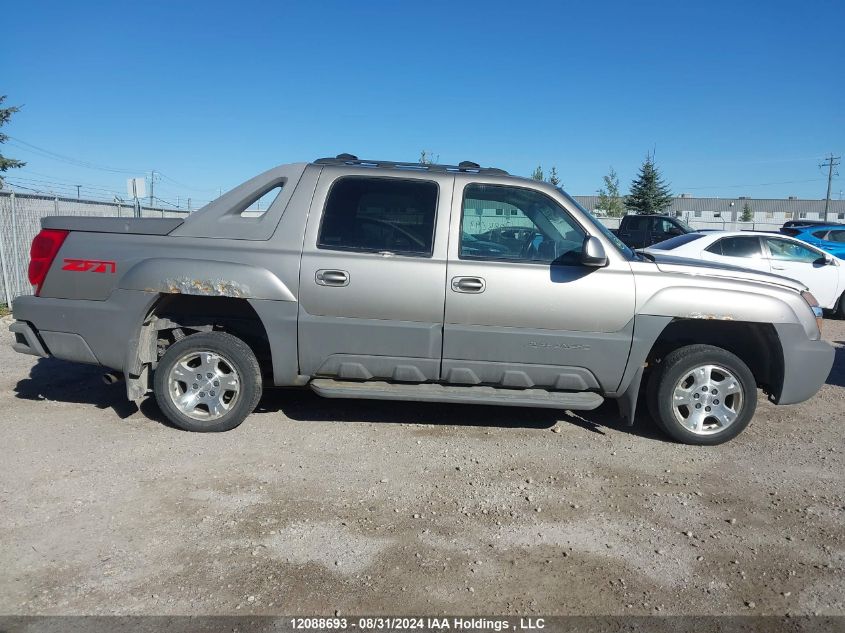 2002 Chevrolet Avalanche VIN: 3GNEK13T52G203872 Lot: 12088693