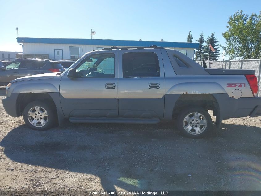 2002 Chevrolet Avalanche VIN: 3GNEK13T52G203872 Lot: 12088693