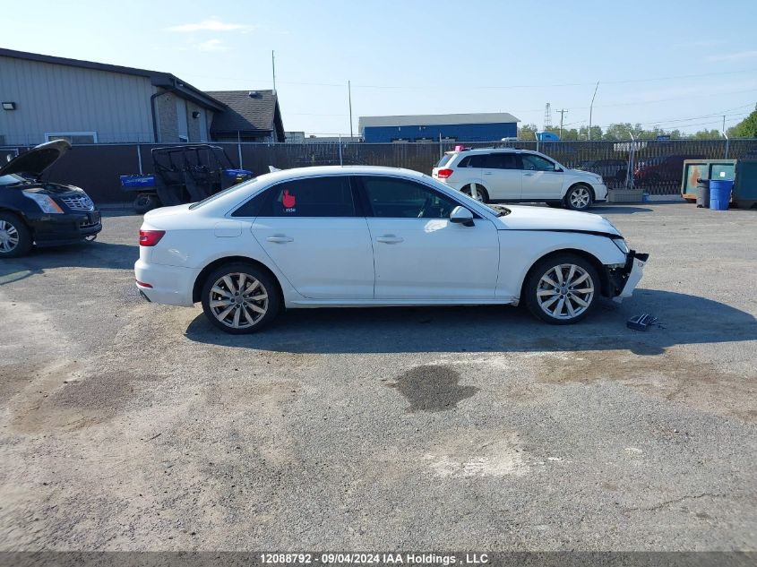 2018 Audi A4 Sedan VIN: WAUANAF41JN008647 Lot: 12088792