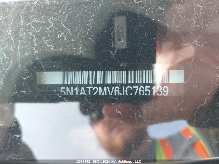 2018 Nissan Rogue Sv/Sl VIN: 5N1AT2MV6JC765139 Lot: 12088892