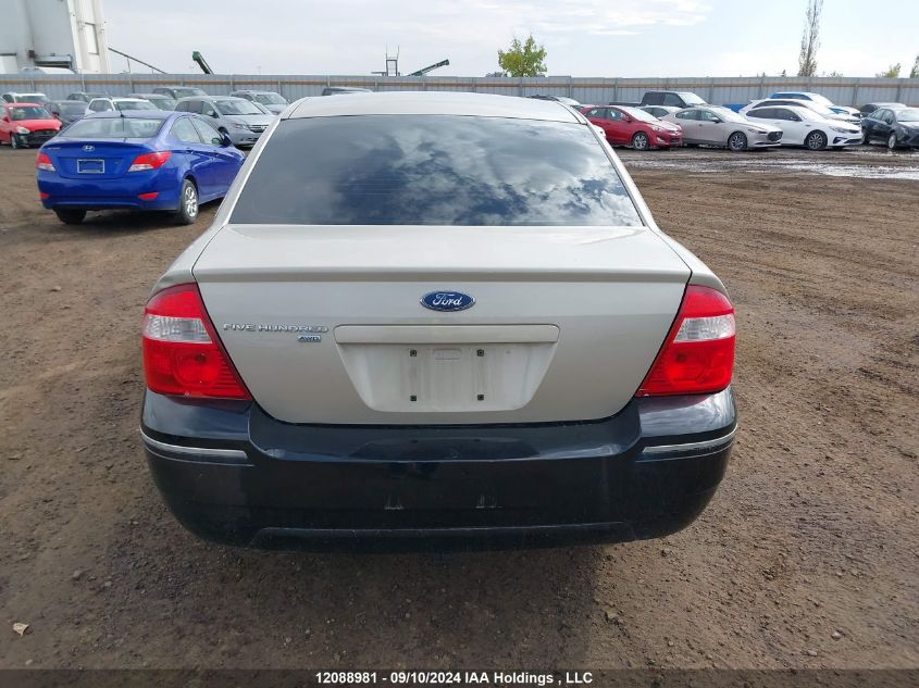 2005 Ford Five Hundred Se VIN: 1FAFP26185G127164 Lot: 12088981