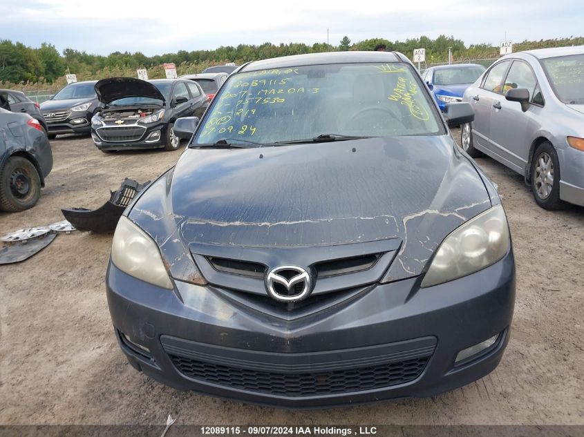 2007 Mazda Mazda3 VIN: JM1BK343271757530 Lot: 12089115