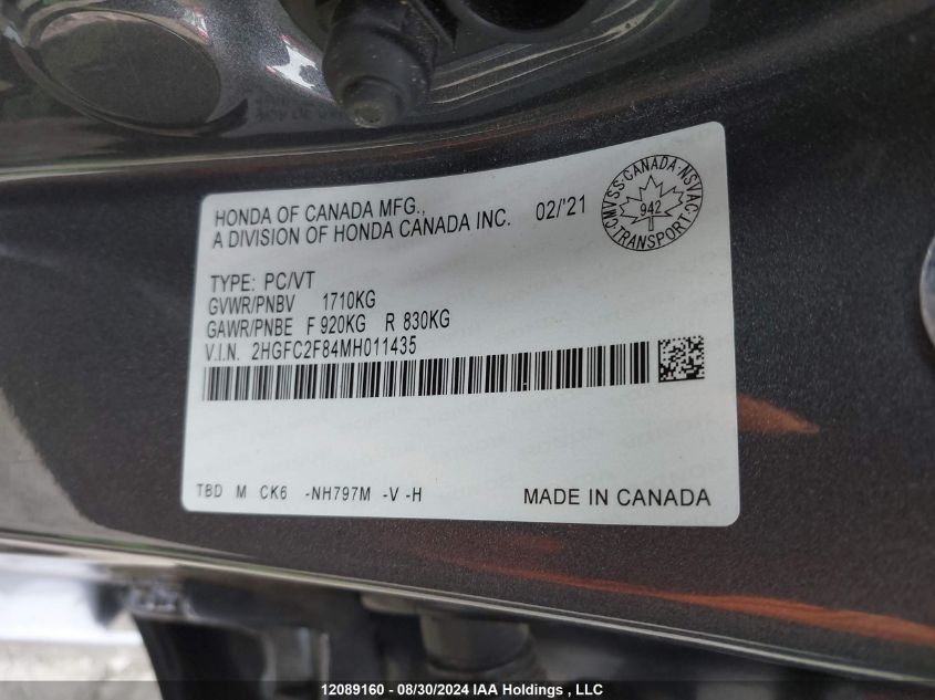 2HGFC2F84MH011435 2021 HONDA CIVIC - Image 19