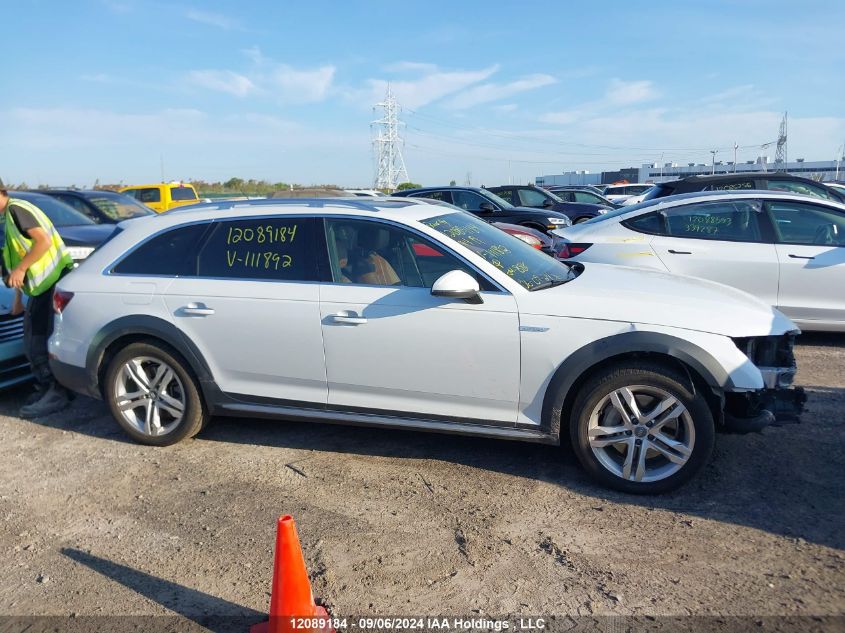 2019 Audi A4 Allroad VIN: WA17NAF43KA111892 Lot: 12089184