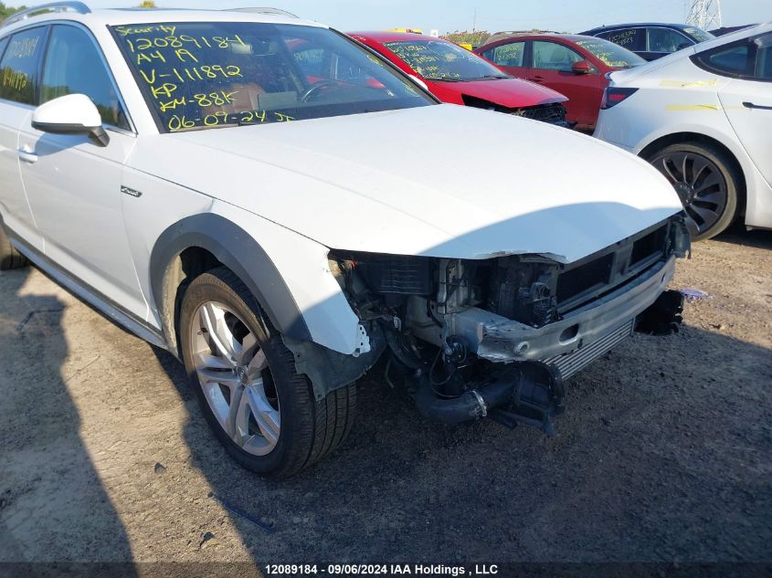 2019 Audi A4 Allroad VIN: WA17NAF43KA111892 Lot: 12089184