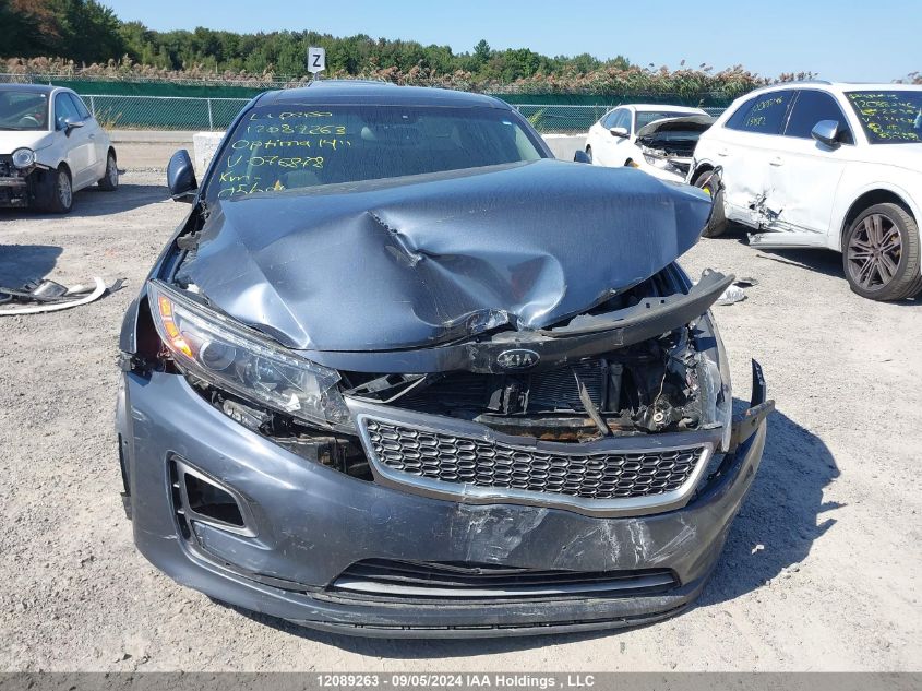 2014 Kia Optima Hybrid VIN: KNAGN4AD7E5076878 Lot: 12089263
