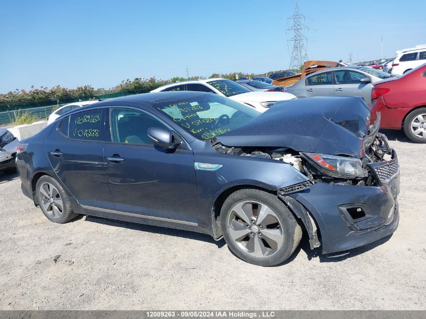 2014 Kia Optima Hybrid VIN: KNAGN4AD7E5076878 Lot: 12089263