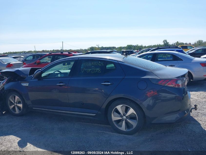 2014 Kia Optima Hybrid VIN: KNAGN4AD7E5076878 Lot: 12089263