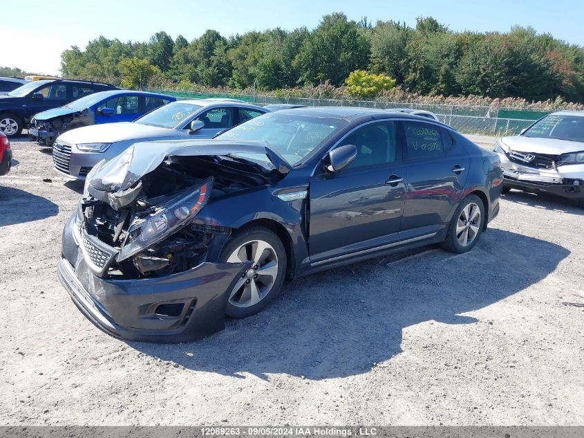 2014 Kia Optima Hybrid VIN: KNAGN4AD7E5076878 Lot: 12089263