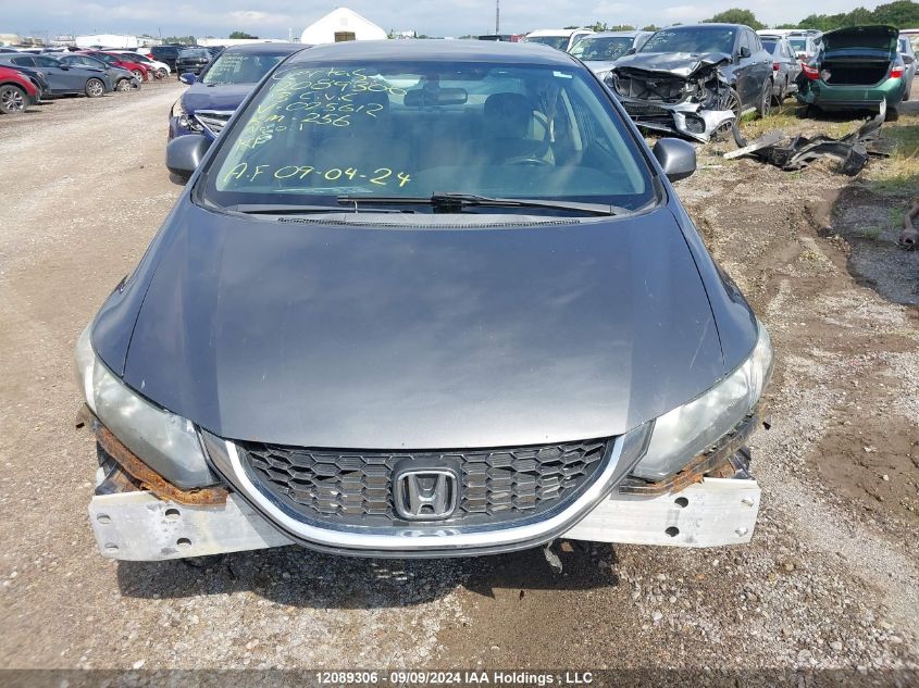 2013 Honda Civic Sdn VIN: 2HGFB2F44DH025612 Lot: 12089306