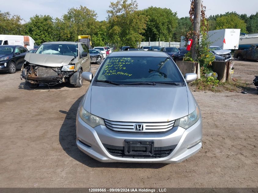 2010 Honda Insight VIN: JHMZE2H56AS801279 Lot: 12089565