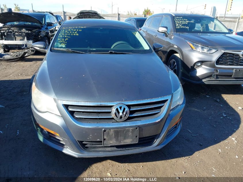 WVWML9AN1AE502088 2010 Volkswagen Passat Cc