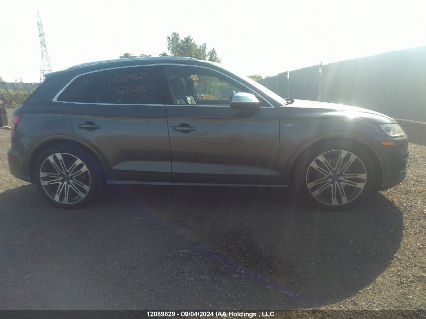 2018 Audi Sq5 VIN: WA1C4AFY8J2021215 Lot: 12089829