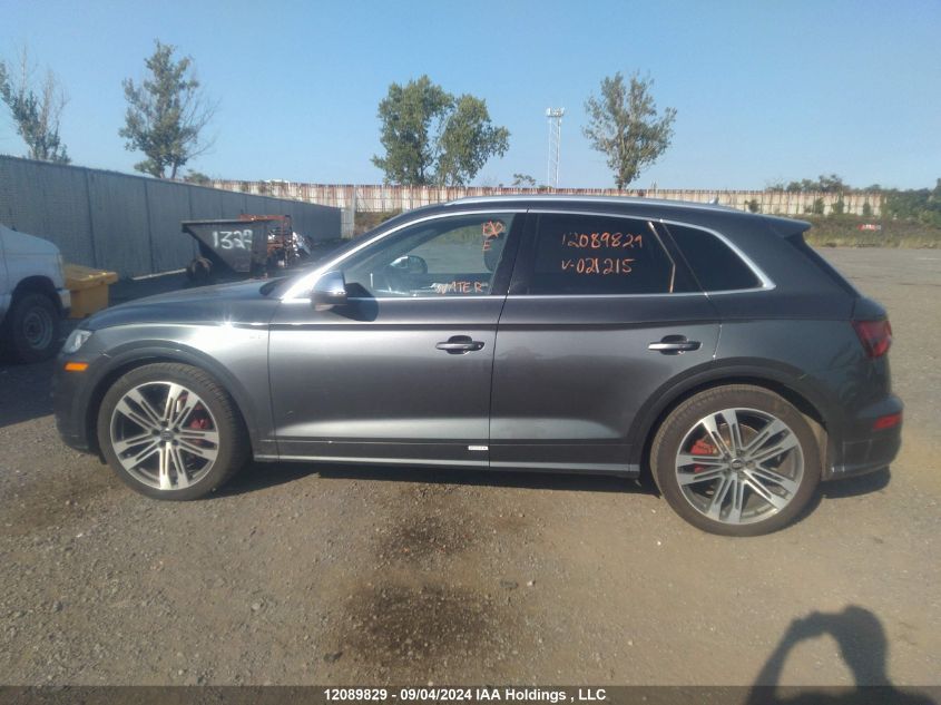 2018 Audi Sq5 VIN: WA1C4AFY8J2021215 Lot: 12089829