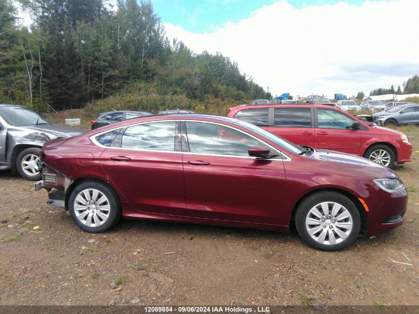 2015 Chrysler 200 Lx VIN: 1C3CCCFB3FN622364 Lot: 12089854