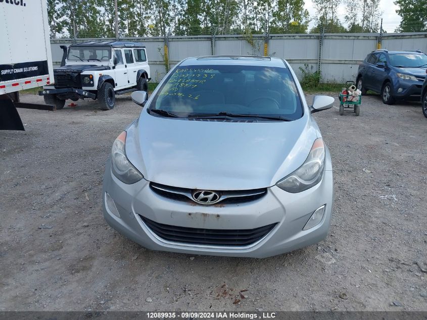 2012 Hyundai Elantra Gls VIN: 5NPDH4AE1CH115919 Lot: 12089935