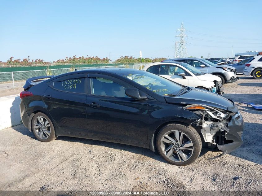 2016 Hyundai Elantra Gls VIN: KMHDH4AH9GU534649 Lot: 12089968