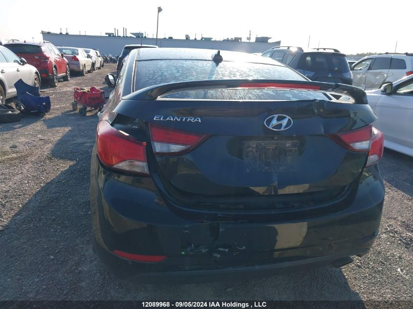 2016 Hyundai Elantra Gls VIN: KMHDH4AH9GU534649 Lot: 12089968