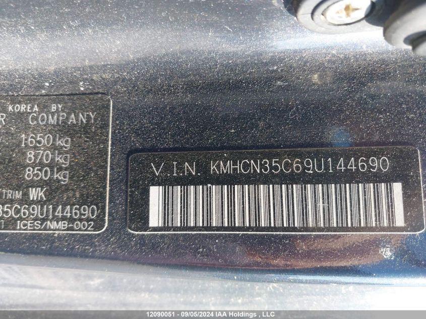 KMHCN35C69U144690 2009 Hyundai Accent