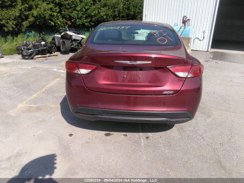 2015 Chrysler 200 Lx VIN: 1C3CCCFB5FN617781 Lot: 12090234