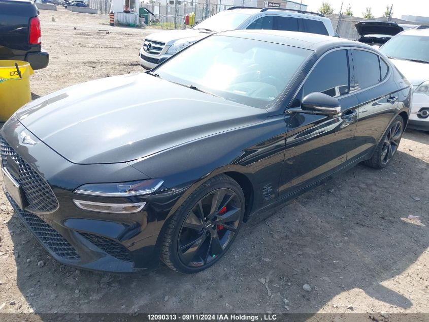 2022 Genesis G70 Sport Advanced/Sport Prestige VIN: KMTG54TE7NU098282 Lot: 12090313