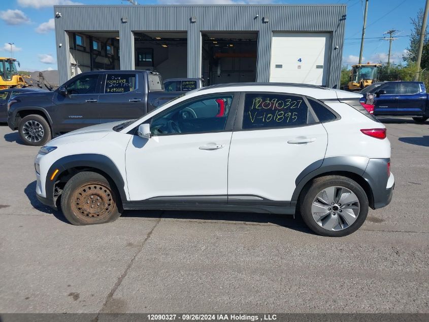 2021 Hyundai Kona Electric Preferred VIN: KM8K23AGXMU101895 Lot: 12090327