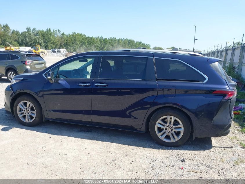 2022 Toyota Sienna Limited 7-Passenger VIN: 5TDGSKFC3NS059523 Lot: 12090332