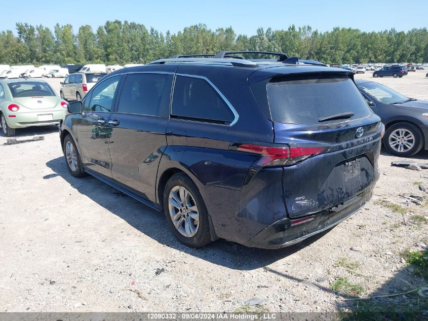 2022 Toyota Sienna Limited 7-Passenger VIN: 5TDGSKFC3NS059523 Lot: 12090332