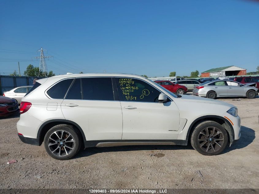 2015 BMW X5 xDrive35D VIN: 5UXKS4C56F0N05968 Lot: 12090403