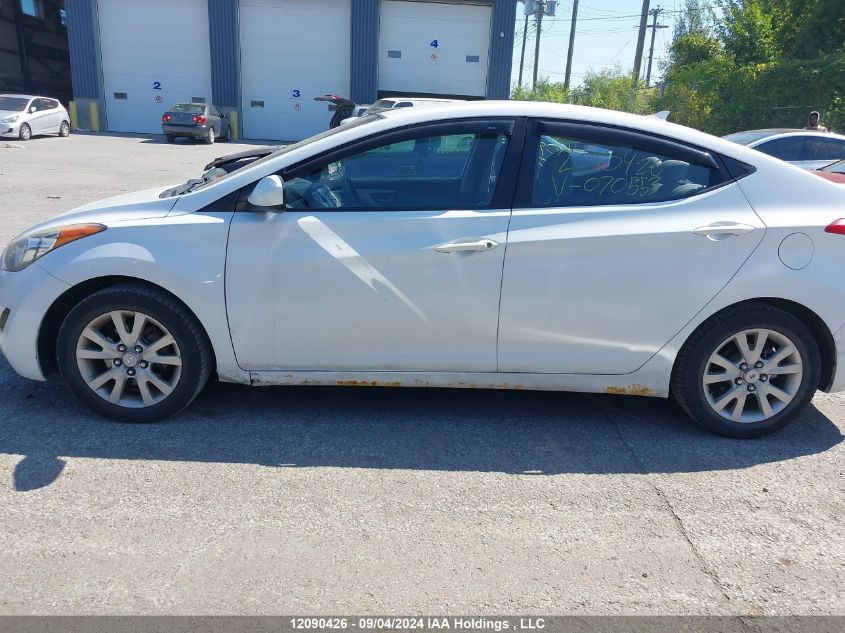 2012 Hyundai Elantra Gl VIN: 5NPDH4AE0CH070553 Lot: 12090426