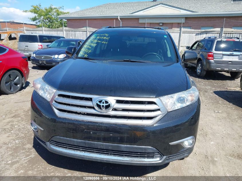 2012 Toyota Highlander Se VIN: 5TDBK3EH4CS113504 Lot: 12090586