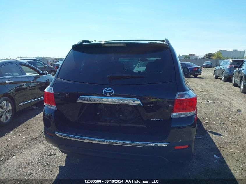 2012 Toyota Highlander Se VIN: 5TDBK3EH4CS113504 Lot: 12090586