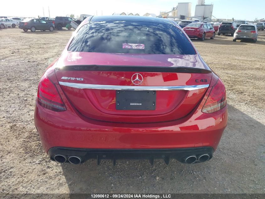 2019 Mercedes-Benz C 43 Amg VIN: 55SWF6EB8KU320756 Lot: 12090612