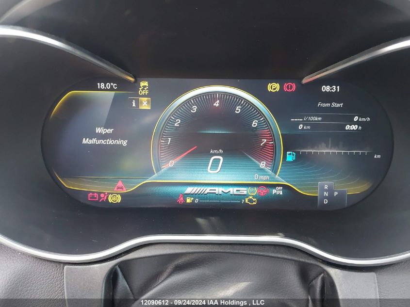 2019 Mercedes-Benz C 43 Amg VIN: 55SWF6EB8KU320756 Lot: 12090612