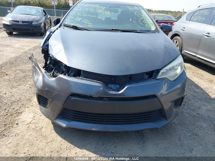 2015 Toyota Corolla Ce VIN: 2T1BURHE2FC385870 Lot: 12090886