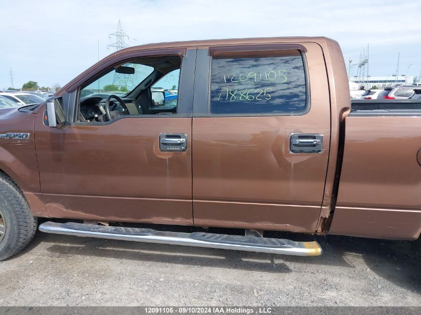 2011 Ford F150 Supercrew VIN: 1FTFW1EF0BFA88625 Lot: 12091105