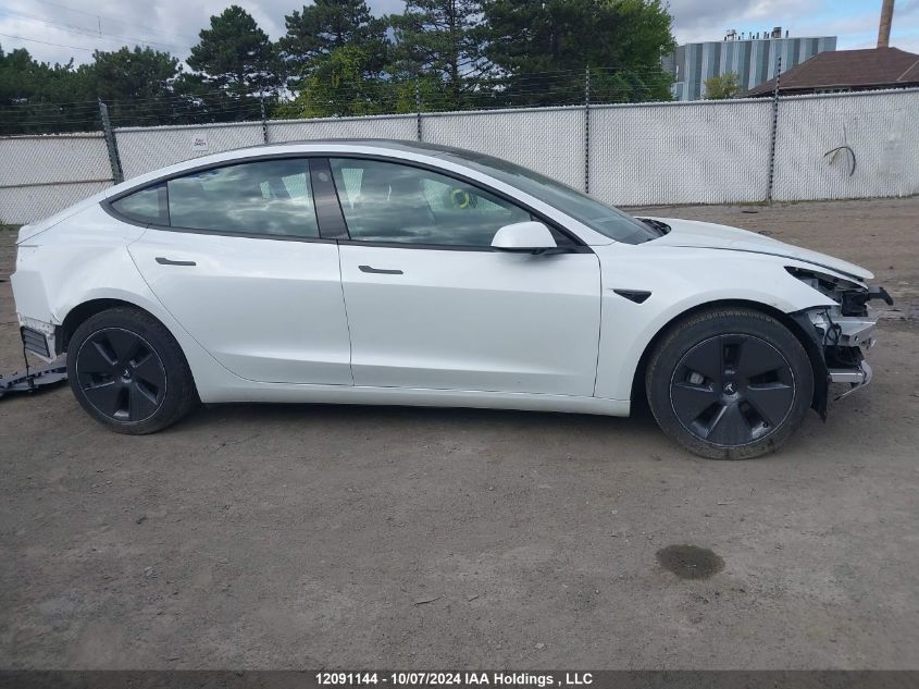 2022 Tesla Model 3 VIN: 5YJ3E1EA4NF339424 Lot: 12091144