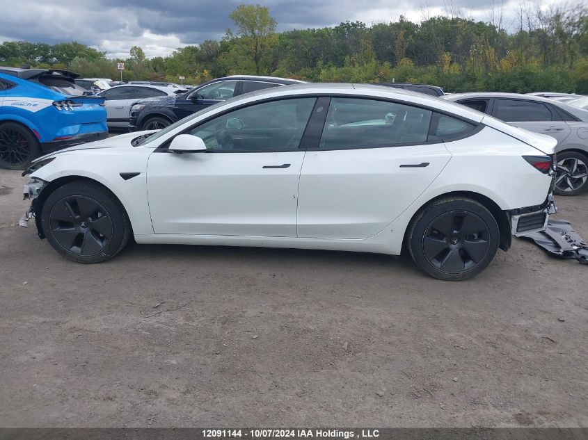 2022 Tesla Model 3 VIN: 5YJ3E1EA4NF339424 Lot: 12091144