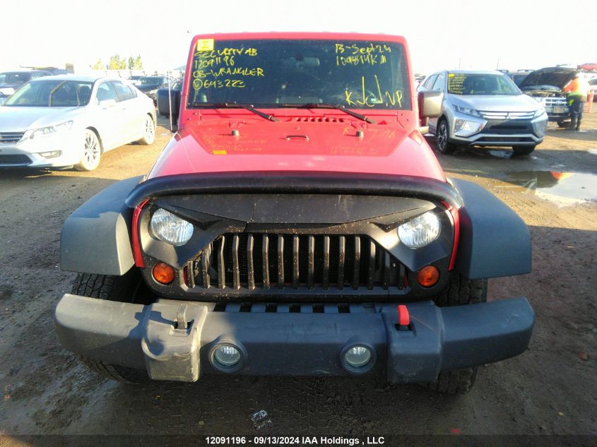 2008 Jeep Wrangler X VIN: 1J4FA24188L643223 Lot: 12091196