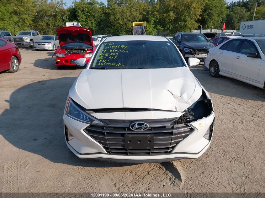 2019 Hyundai Elantra Sel/Value/Limited VIN: KMHD84LF2KU848809 Lot: 12091199