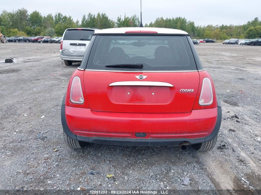 2005 Mini Cooper Hardtop VIN: WMWRC33445TC56503 Lot: 12091203