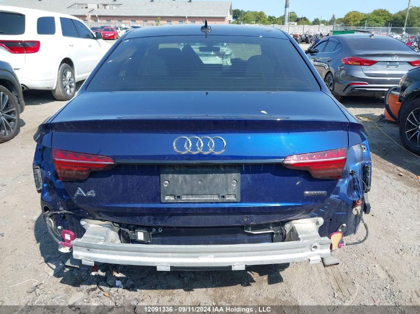 2021 Audi A4 Sedan VIN: WAUFAAF40MA036050 Lot: 12091336